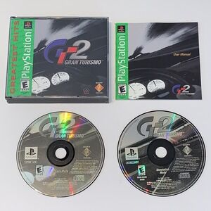 Gran Turismo 2 GT2 (Sony PlayStation 1, 1999) PS1 CIB Manual Gameplay Video/Pics